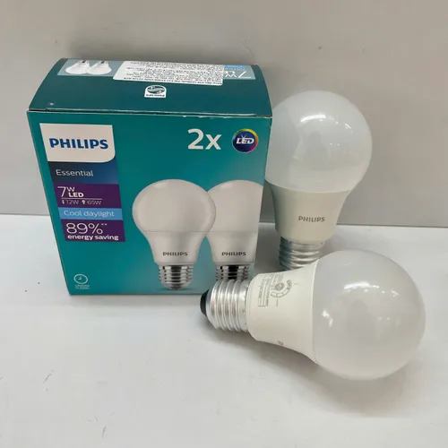 Tiết kiệm ngay với combo 2 bóng đèn LED Bulb Philips ESS LEDBulb 7W E27. Ánh Sáng Hoàn Hảo Cho Không Gian Của Bạn.