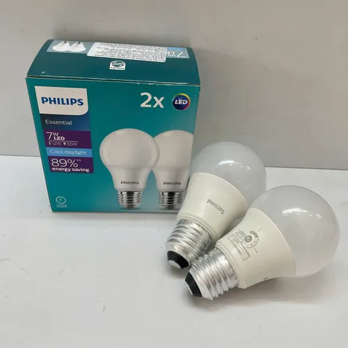Tiết kiệm ngay với combo 2 bóng đèn LED Bulb Philips ESS LEDBulb 7W E27. Ánh Sáng Hoàn Hảo Cho Không Gian Của Bạn.