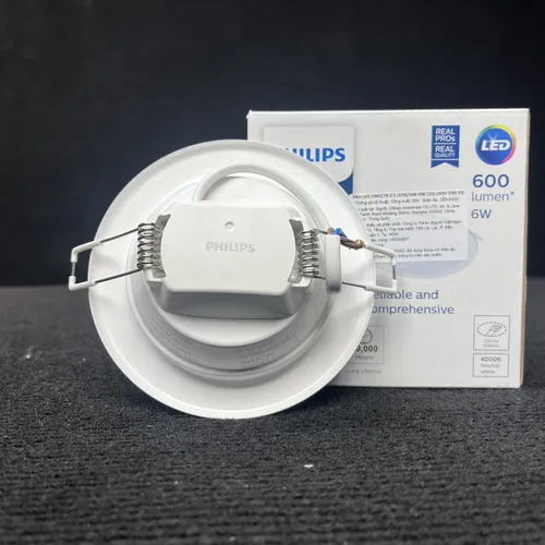 Kiến tạo không gian, định hình cảm xúc. Trải nghiệm Đèn downlight âm trần Led Philips DN027B Led SmartBright G3 LED6/NW 6W D90 RD 4000K 600lm.