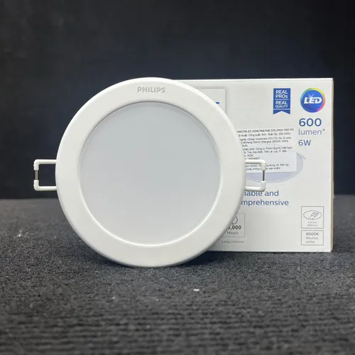 Kiến tạo không gian, định hình cảm xúc. Trải nghiệm Đèn downlight âm trần Led Philips DN027B Led SmartBright G3 LED6/NW 6W D90 RD 4000K 600lm.