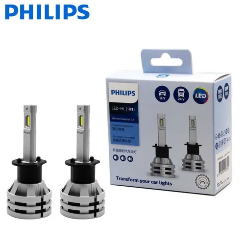 Bộ đèn xe hơi ô tô ULTINON ESSENTIAL GEN2 LED H1 11258 UE G2 12V-24V ánh sáng trắng 6500K - Khám phá ngay bóng đèn pha/Cos xe hơi ô tô Philips LED