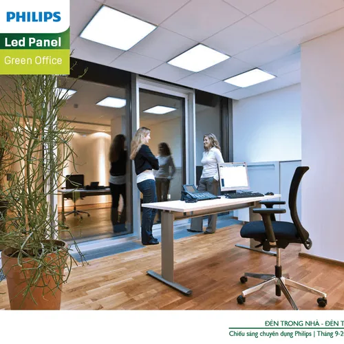 CTL19084A - Máng đèn Led tấm âm trần Philips Panel Green Office 600x600 40W/865 LV1 - CTL19084A