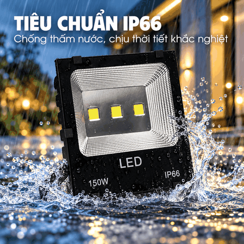[PHILIPS INSIDE] Đèn Pha LED Floodlight Chiếu Sáng Sân Tennis Mini CITILIGHT CTL103F 150W LED225/CW 220-240V 22500LM
