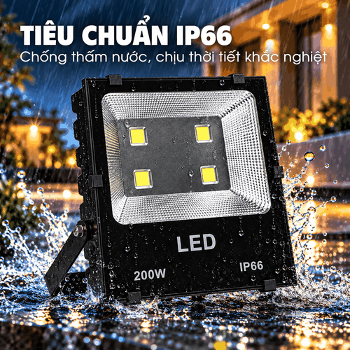 [PHILIPS INSIDE] Đèn Pha LED Floodlight Chiếu Sáng Bảng Hiệu, Banner Quảng Cáo CITILIGHT CTL104F 200W LED300 WW/NW/CW 220-240V 30000LM