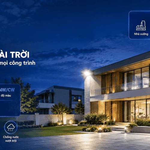 [PHILIPS INSIDE] Đèn Pha LED Floodlight Chiếu Sáng Bảng Hiệu, Banner Quảng Cáo CITILIGHT CTL104F 200W LED300 WW/NW/CW 220-240V 30000LM