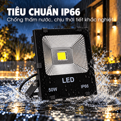 [PHILIPS INSIDE] Đèn Pha LED Floodlight Chiếu Sáng Sân Vườn, Nhà Ở CITILIGHT CTL101F 50W LED75/WW 220-240V 7500LM