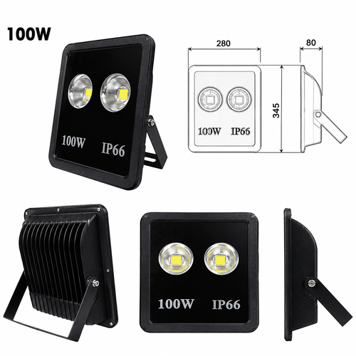 [Philips Inside] Đèn Pha Ly LED Floodlight Chiếu Sáng Cây Cảnh Sân Vườn Citilight CTL122F 100W LED150/WW 220-240V 15000LM