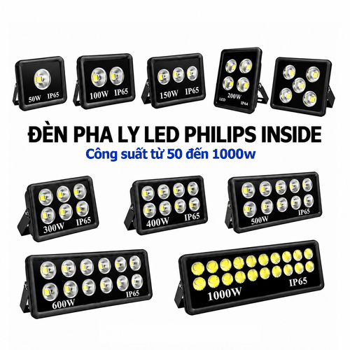 [Philips Inside] Đèn Pha Ly LED Floodlight Chiếu Sáng Sân Thể Thao Mini Citilight CTL121F 50W LED75/CW 220-240V 7500LM