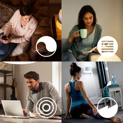 Kiến Tạo Không Gian Cảm Xúc: Khám Phá Bộ 2 Bóng Đèn LED Thông Minh Philips HueWA 8.5W A60 E27 Dimmer 2200K-6500K