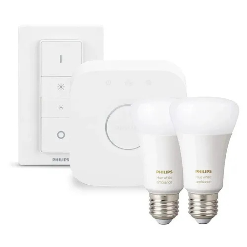 Ánh sáng định hình khoảnh khắc. Trải nghiệm Đèn LED chiếu sáng thông minh Philips Hue - Bộ 2 bóng đèn LED Bulb Philips HueWA 8.5W A60 E27 set VN Dimmer ánh sáng 2200K-6500K.