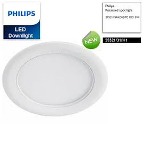 Bộ đèn downlight âm trần LED Philips 59521 MARCASITE 100 9W 3000K WH recessed