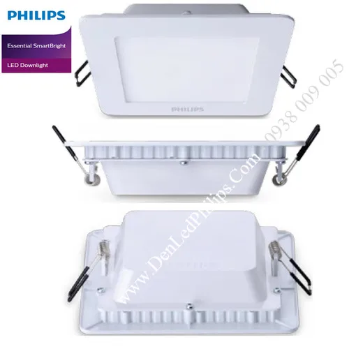 Bộ đèn downlight âm trần VUÔNG LED Philips DN024B LED6/CW D125 SQR 11W