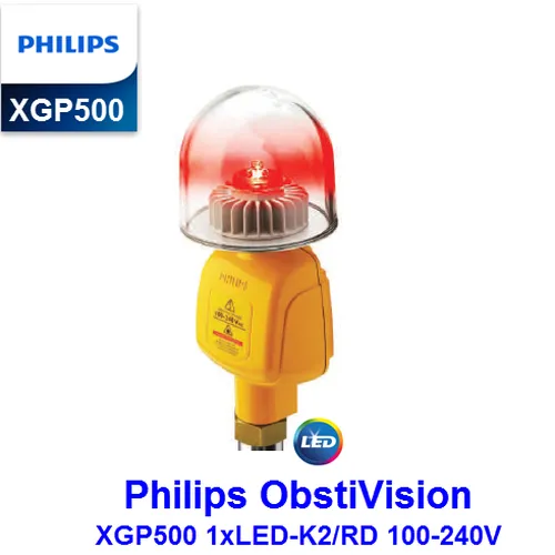Đèn Cảnh Báo Hàng Không Philips ObstiVision XGP500 1xLED-K2/RD 100-240V