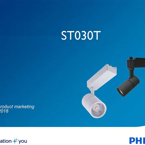 Đèn lắp thanh ray chiếu điểm Led Philips Tracklight ST030T 23W 3000K 220V Quang thông 2000Lm
