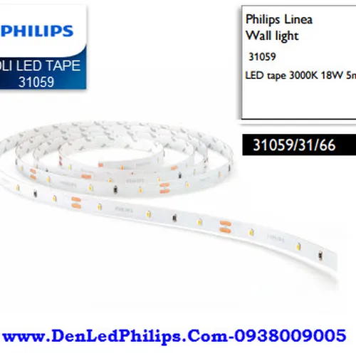 Đèn Led Dây Philips DLI Ledtape 31059 18W/3000K 5m chiếu sáng trang trí, hắt trần