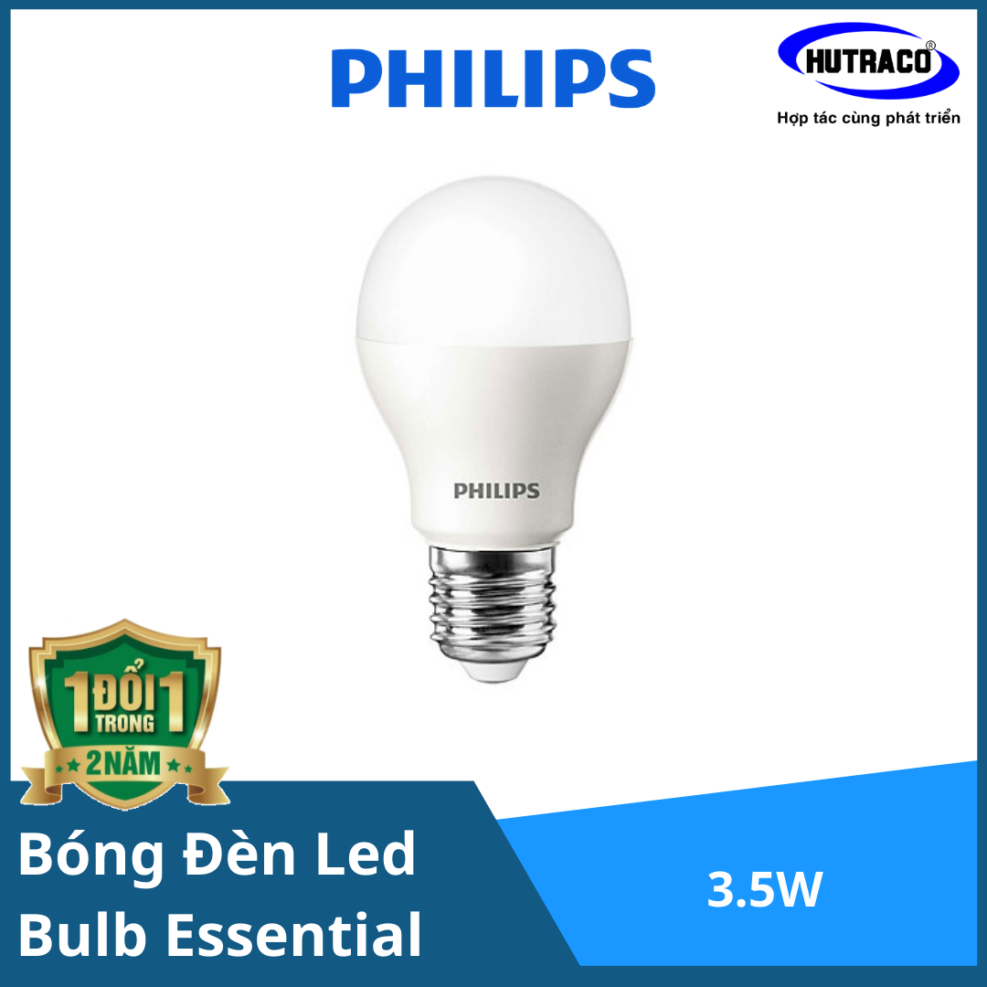 Bóng đèn Led Bulb Philips 3.5W E27 6500K 230V A60 APR Sáng dịu nhẹ - lan tỏa yêu thương