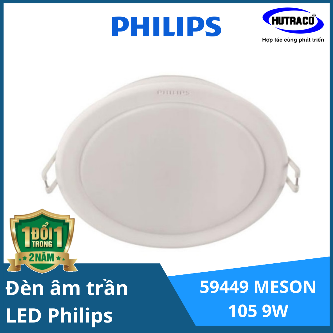 12 Bộ đèn downlight âm trần LED Philips 59449 MESON 105 9W