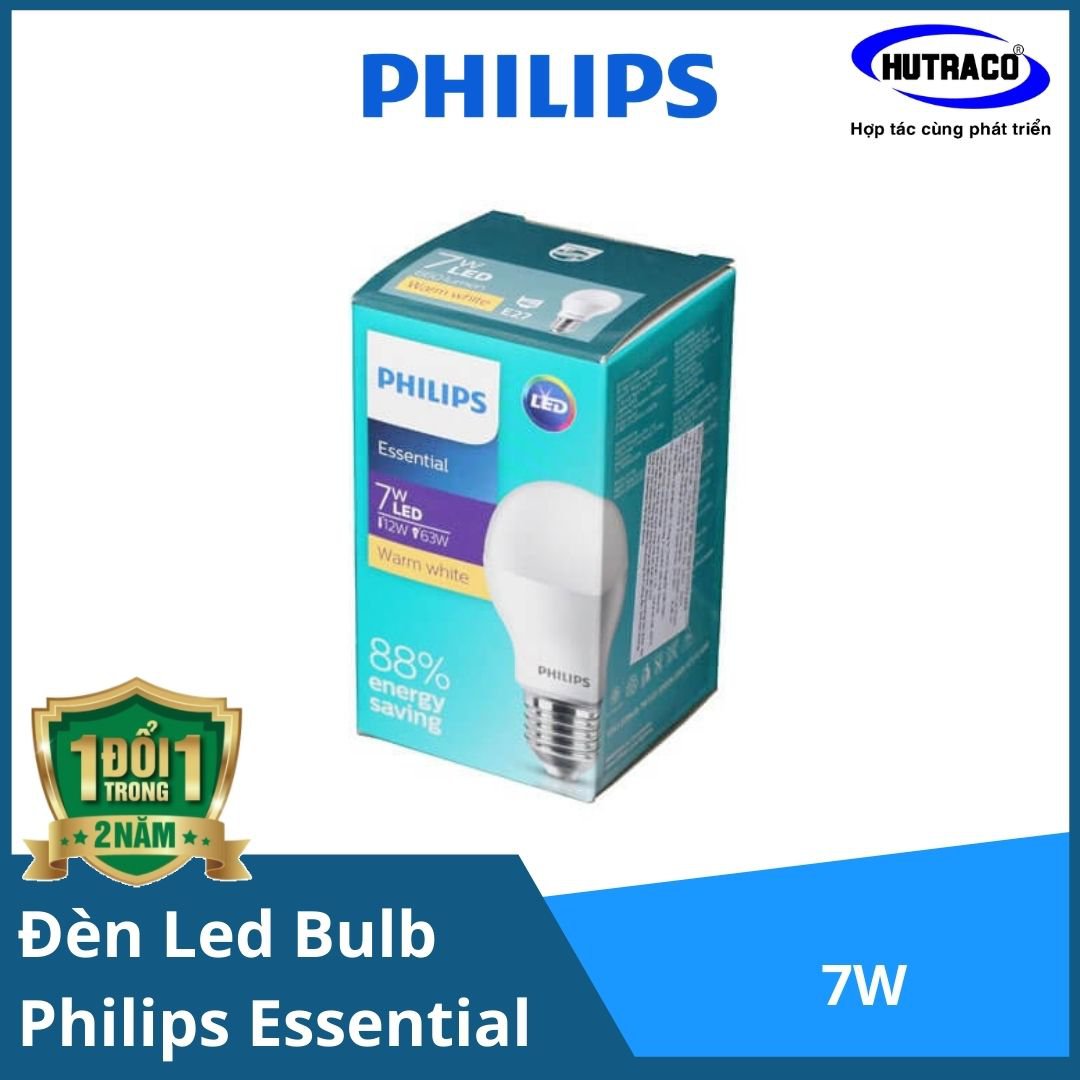 Bóng đèn Led Bulb Essential Philips 7W 3000K/6500K 230V A60