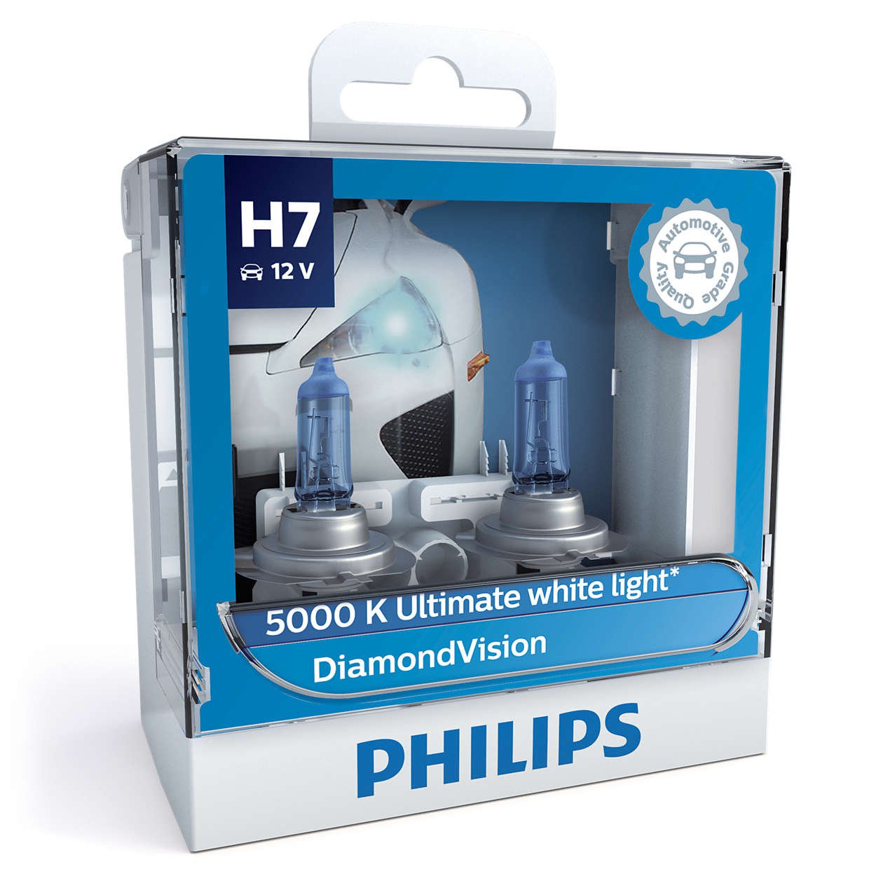 H7 12972 DV - Cặp bóng đèn pha xe ôtô xe hơi Philips Halogen H7
