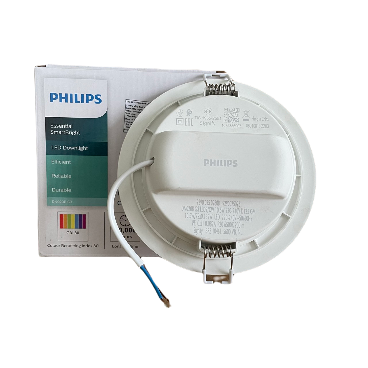 Đèn downlight âm trần LED Philips Essential SmartBright DN020B G3 LED15/CW 18W 220-240V D175 GM