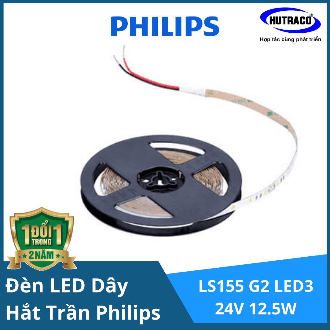 Đèn LED dây chiếu sáng hắt trần trang trí Philips LS155 G2 LED3 L5000 24V 12.5W/Cuộn