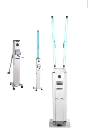 Thiết bị đèn tia cực tím đèn UVC diệt khuẩn khử trùng dạng xe đẩy Philips Trolley UVCT200 130W 12