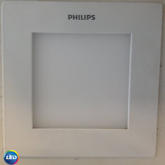 Bộ đèn downlight LED âm trần vuông Philips 59514 Slimlit 120 SQ 12W 65K W recessed , màu trắng