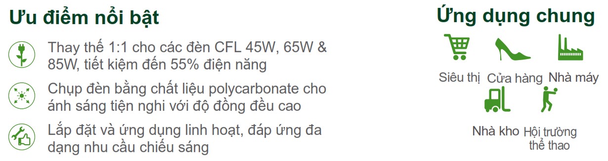 Ưu điểm và ứng dụng đèn Highbay LED chiếu sáng nhà xưởng Philips Inside BY204P Ưu điểm và ứng dụng đèn Highbay LED chiếu sáng nhà xưởng Philips Inside BY204P