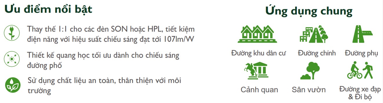 Ưu điểm và ứng dụng đèn LED chiếu sáng đường phố cảnh quan sân vườn Philips Inside BVG 113P Ưu điểm và ứng dụng đèn LED chiếu sáng đường phố cảnh quan sân vườn Philips Inside BVG 113P
