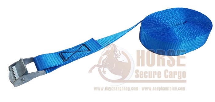 dây chằng khóa cam bản 25x4m xanh không móc dây chằng khóa cam bản 25x4m xanh không móc