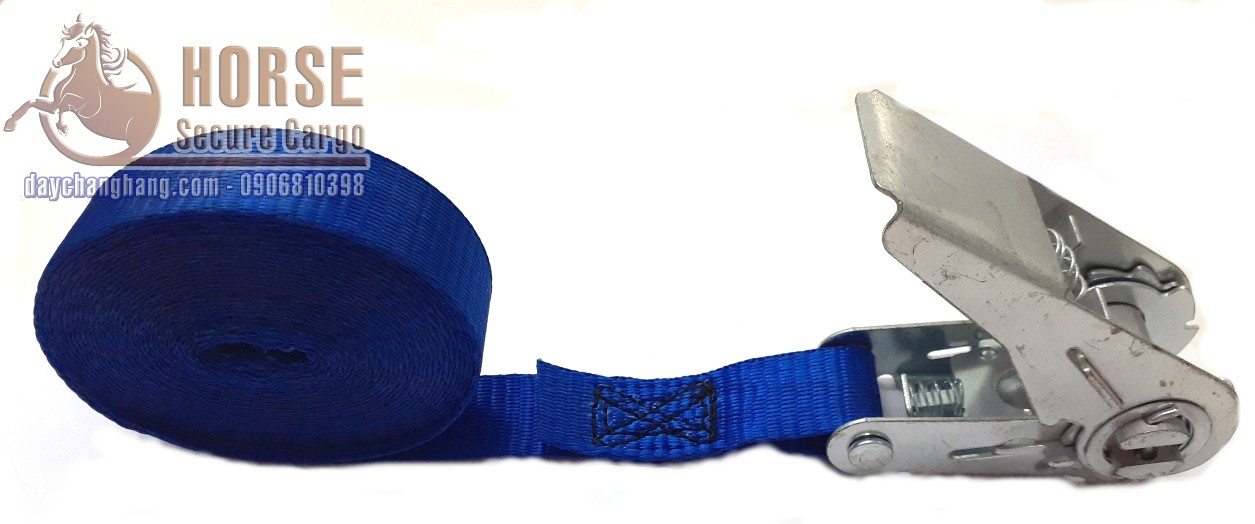 dây chằng tăng đơ 0.8T bản 25x8m xanh không móc dây chằng tăng đơ 0.8T bản 25x8m xanh không móc