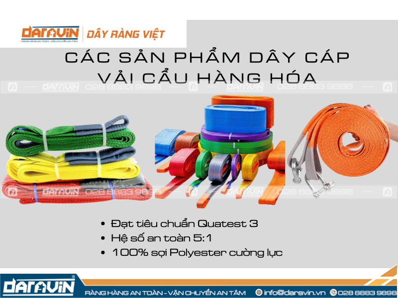 Những điều cần biết về an toàn khi sử dụng dây cáp vải tải 5 tấn