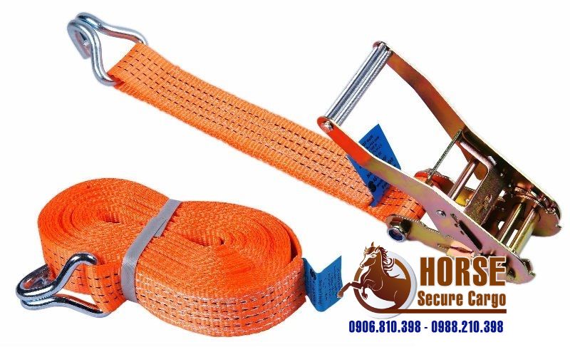 Bộ dây chằng hàng tăng đơ vải có móc Bộ dây chằng hàng tăng đơ vải có móc