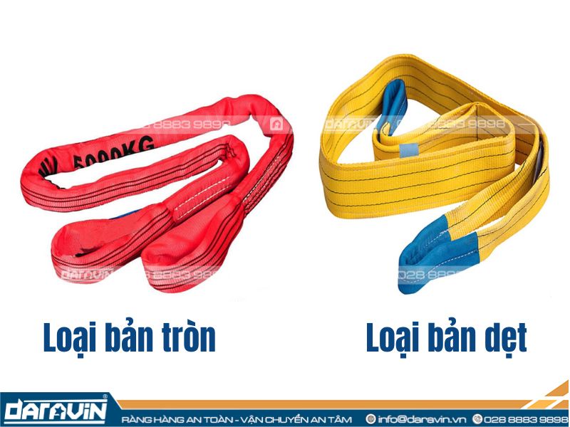 Phân loại dây cáp vải cẩu hàng