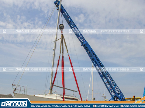 Ứng dụng dây cáp vải cẩu hàng Ứng dụng dây cáp vải cẩu hàng