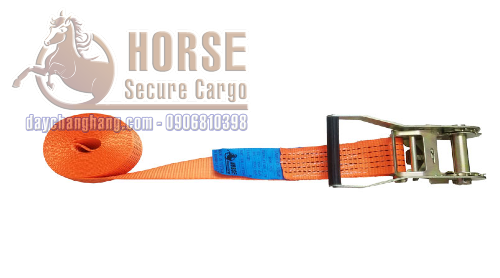 Dây chằng tăng đơ 5T bản 50x10m cam không móc Dây chằng tăng đơ 5T bản 50x10m cam không móc