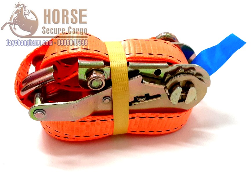 Dây chằng tăng đơ 1.5T bản 25x8m cam móc J Dây chằng tăng đơ 1.5T bản 25x8m cam móc J