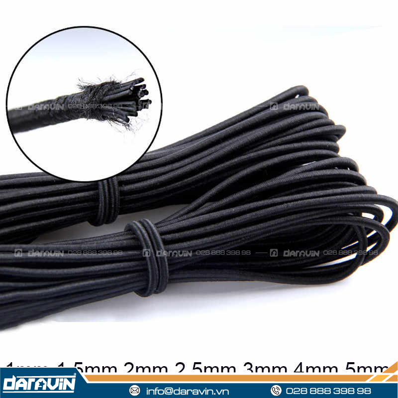 Dây thun tròn bọc vải Dây thun tròn bọc vải