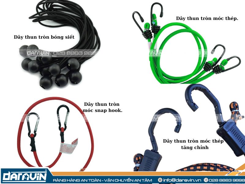 Các mẫu dây thun tròn cao su ràng hàng tại Daravin