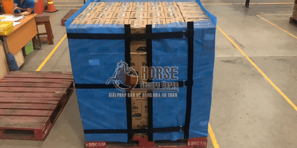 lưới quấn pallet horse cao 1m dùng khóa verclo sử dụng tại công ty nestle lưới quấn pallet horse cao 1m dùng khóa verclo sử dụng tại công ty nestle