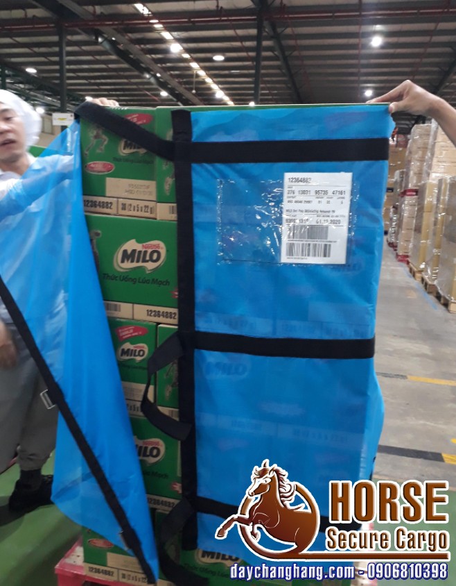 Ứng dụng lưới quấn pallet tái sử dụng Ứng dụng lưới quấn pallet tái sử dụng