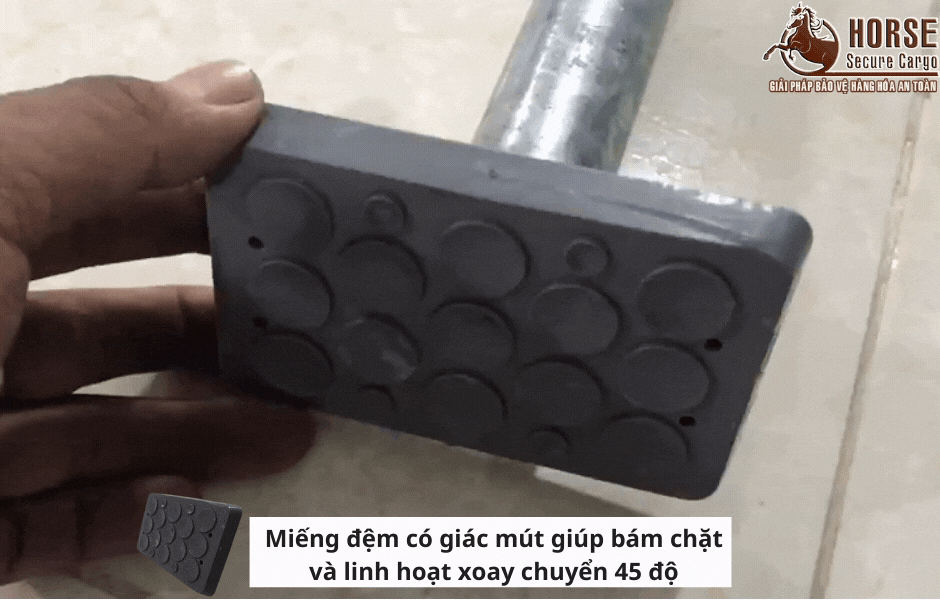 miếng đệm cao su trên thanh chắn container miếng đệm cao su trên thanh chắn container