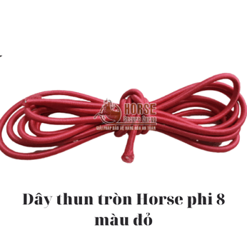 Dây thun tròn Horse (DARAVIN) màu đỏ phi 8