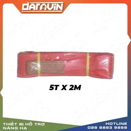 Dây cáp vải cầu hàng 5T x 2m