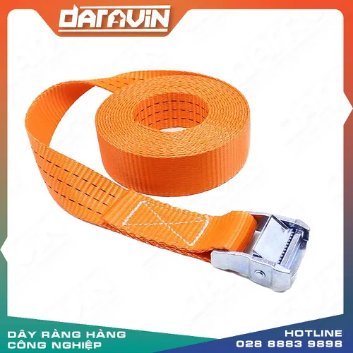 Dây chằng khóa cam bản 25x6m cam không móc