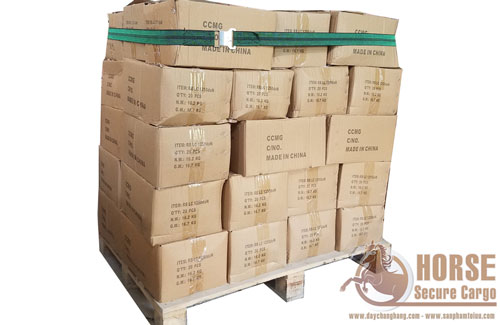 Ứng dụng Dây thun bản chằng pallet thay thế màng PE quấn pallet  Ứng dụng Dây thun bản chằng pallet thay thế màng PE quấn pallet