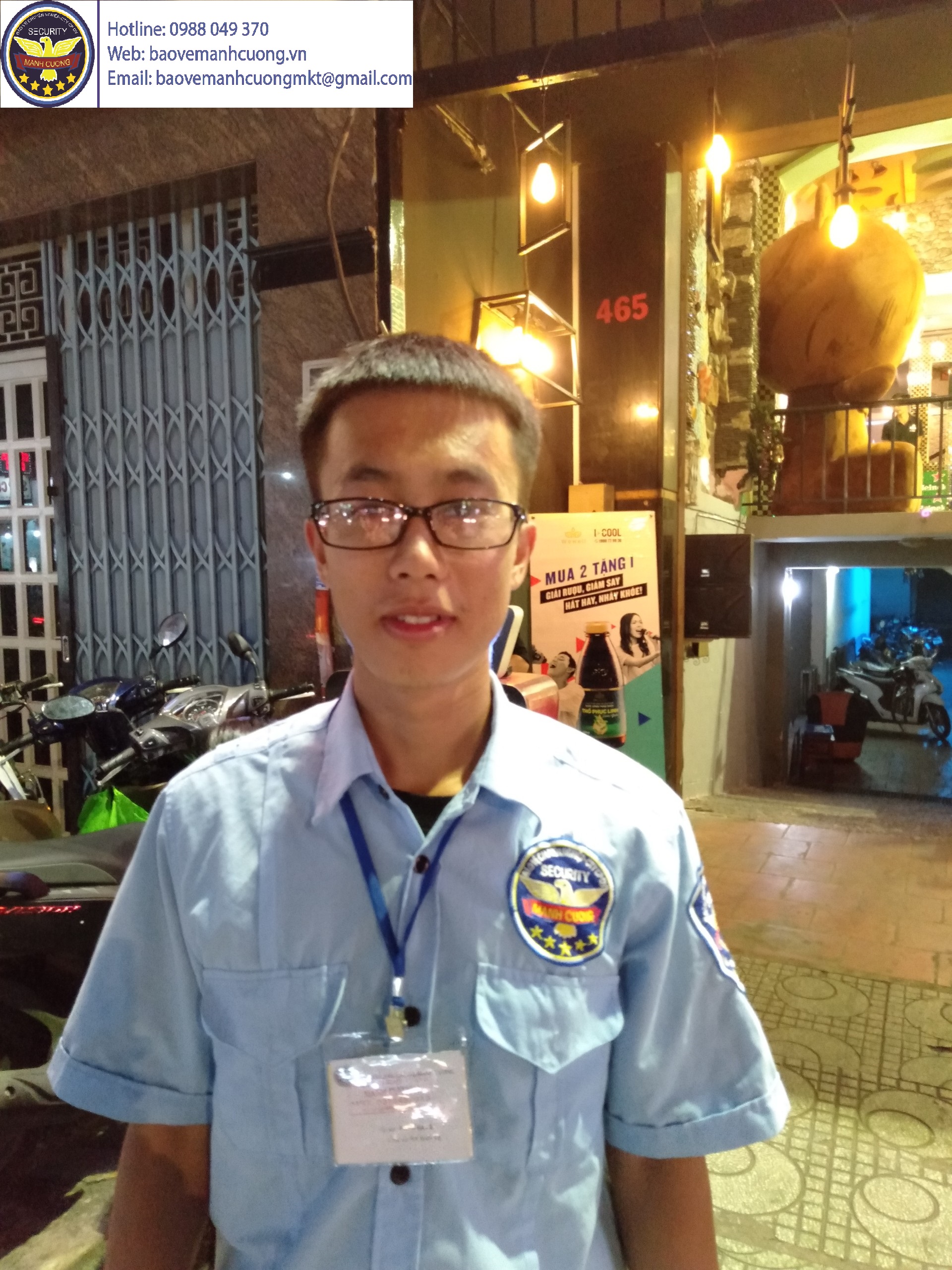 Bảo vệ giữ xe Mạnh Cường tại mục tiêu karaoke Bảo vệ giữ xe Mạnh Cường tại mục tiêu karaoke