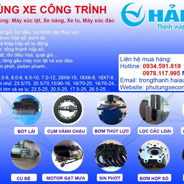 Phụ tùng xe xúc lật Liugong chính hãng