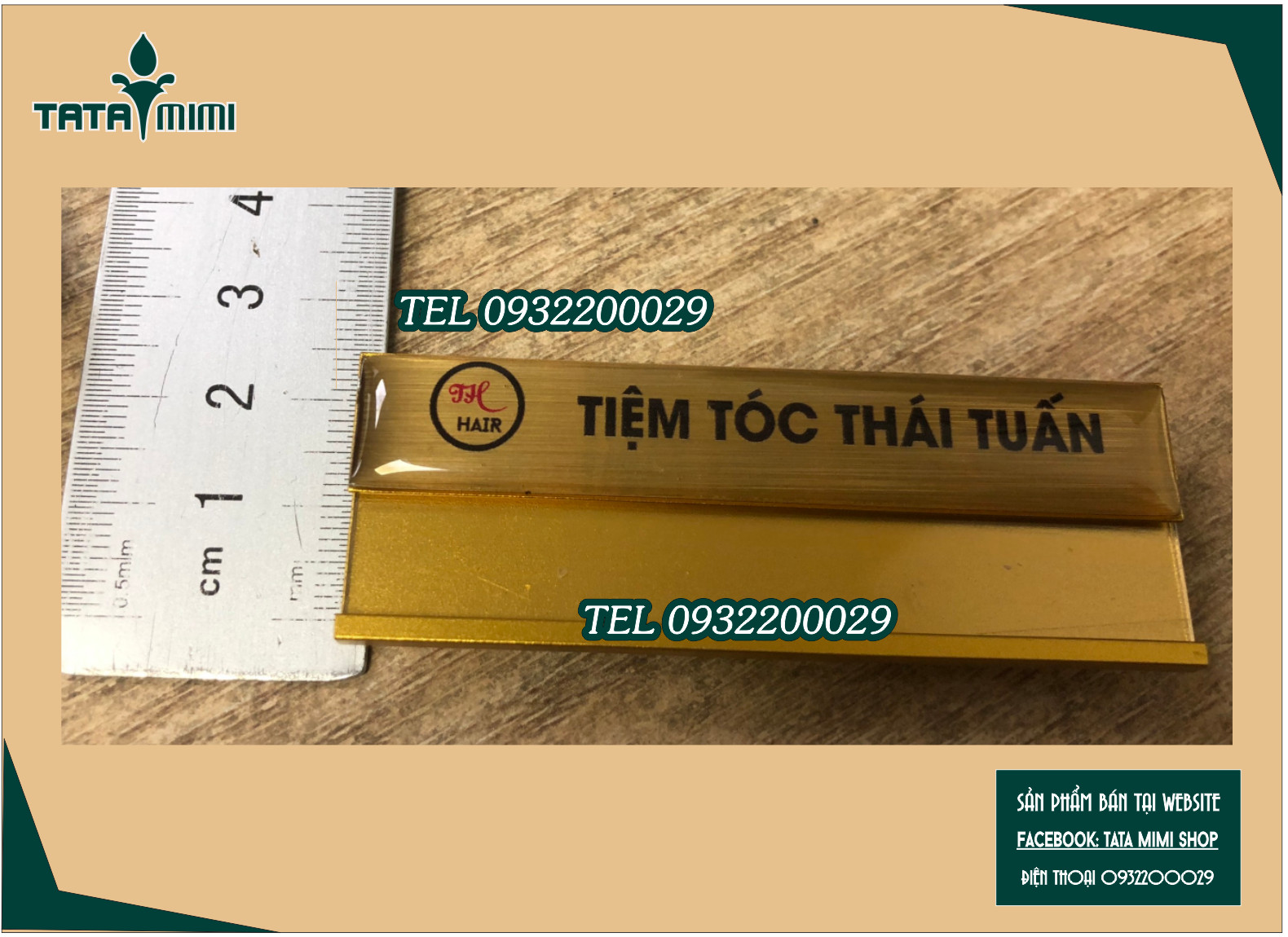 Thẻ tên nam châm cho chuỗi nhà hàng