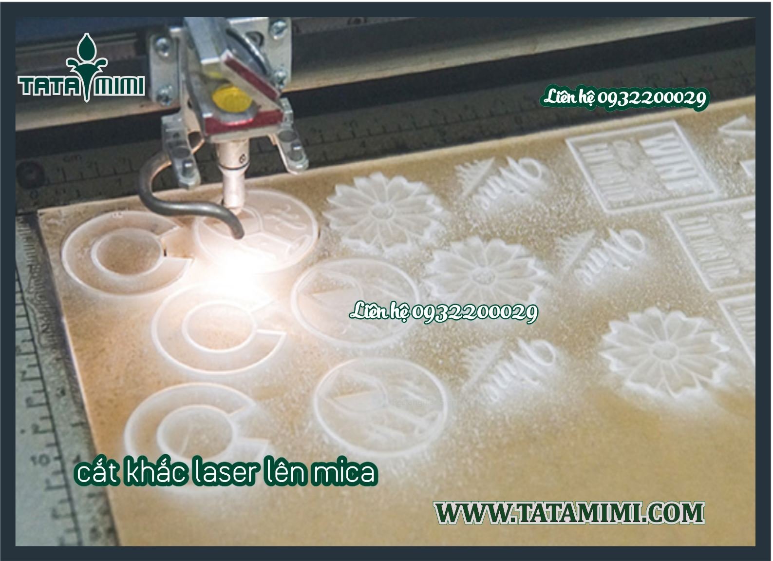 Máy laser cắt mica